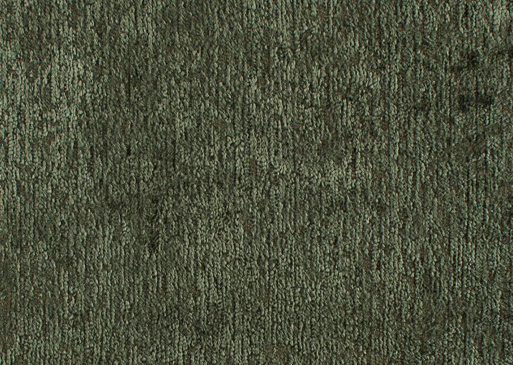 HOCKER Chenille Olivgrün  - Silberfarben/Olivgrün, Design, Kunststoff/Textil (142/46/100cm) - Carryhome