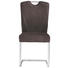 SCHWINGSTUHL Mikrofaser Braun, Edelstahlfarben - Edelstahlfarben/Beige, Design, Textil/Metall (46/98/57cm) - Valdera
