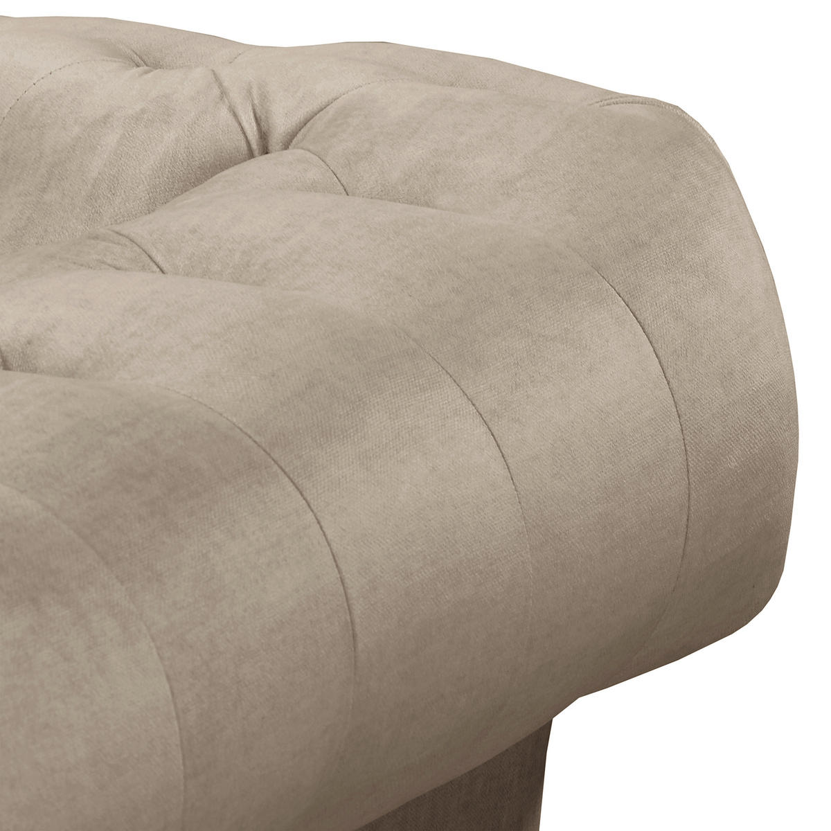 SCHLAFSOFA Laura in Mikrofaser Taupe  - Taupe/Braun, Design, Holz/Textil (218/74/91cm) - P & B