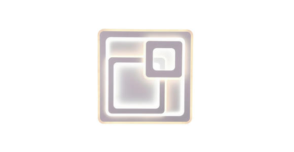 LED-DECKENLEUCHTE 51,5/51,5/7 cm   - Weiß, LIFESTYLE, Kunststoff/Metall (51,5/51,5/7cm) - Novel