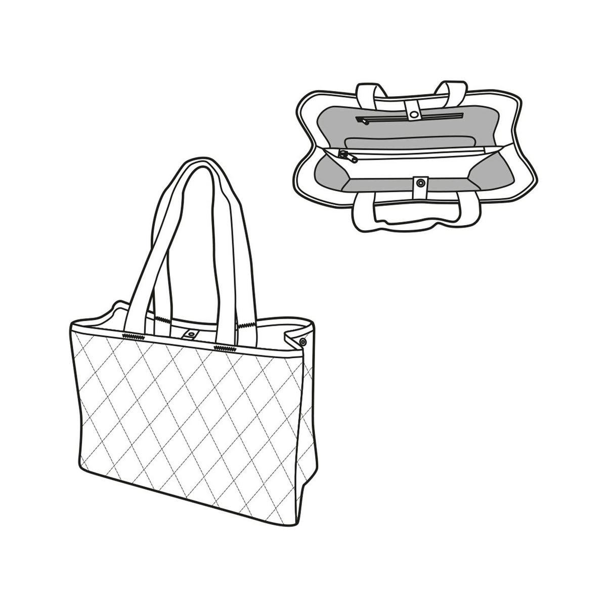 SHOPPER  - tmavě modrá, Basics, textil/plast (39/28/16cm) - Reisenthel