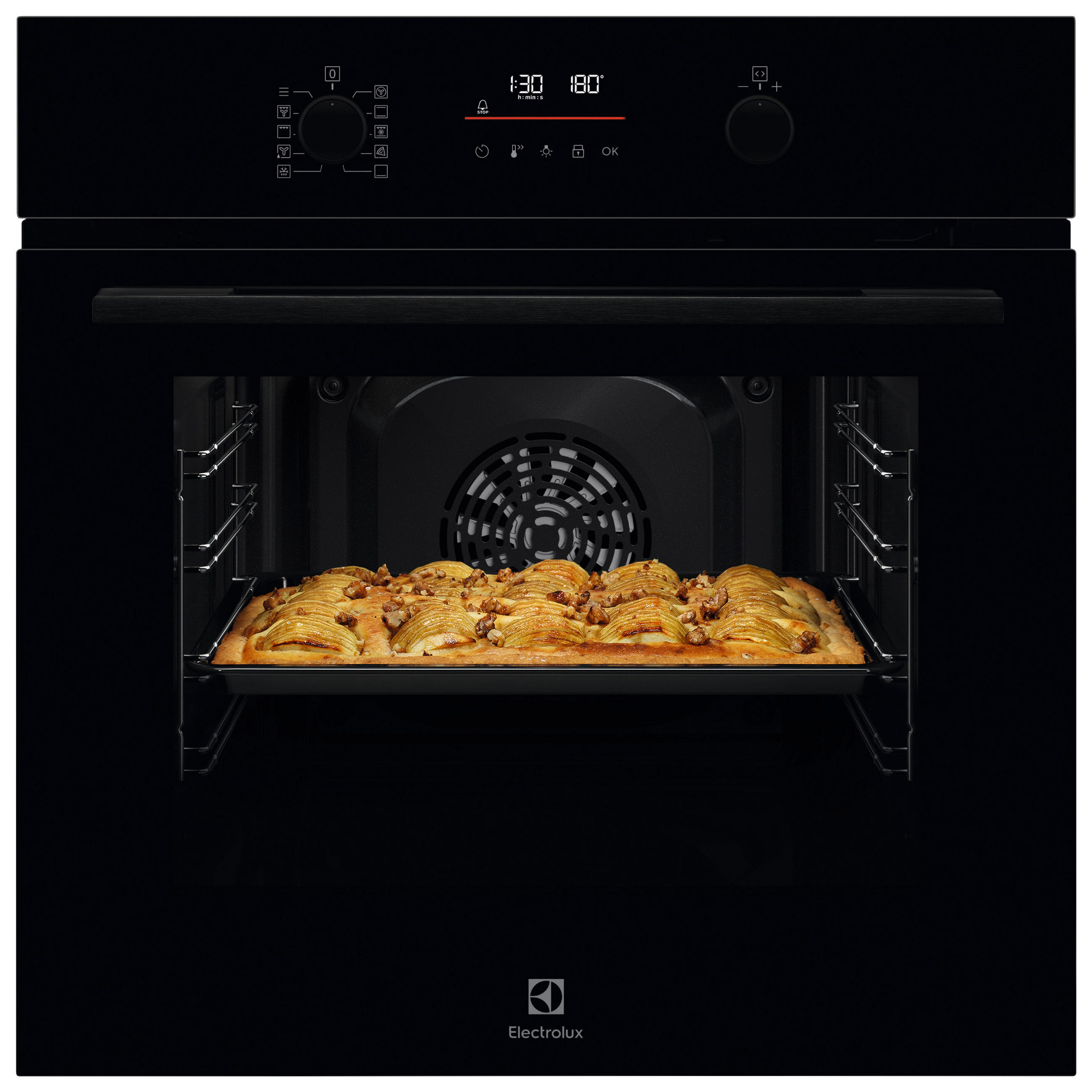 EINBAUBACKOFEN EOFDP46BK  - Schwarz, Basics, Glas (59,5/59,4/56,0cm) - Electrolux