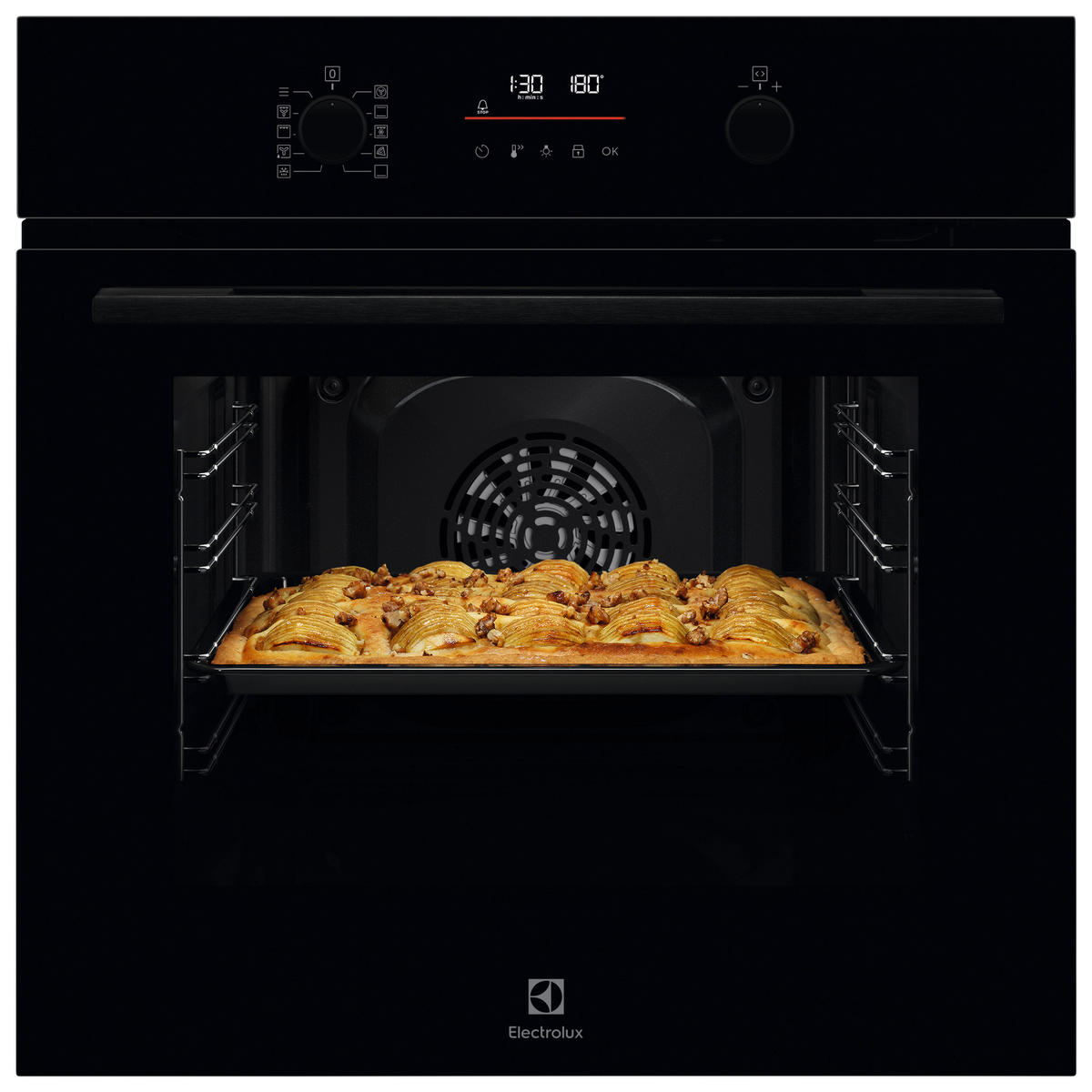 EINBAUBACKOFEN EOFDP46BK  - Schwarz, Basics, Glas (59,5/59,4/56,0cm) - Electrolux