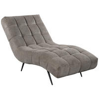 RELAXLIEGE SERIO Chenille Grau  - Schwarz/Grau, Design, Textil/Metall (79/88/165cm) - MID.YOU
