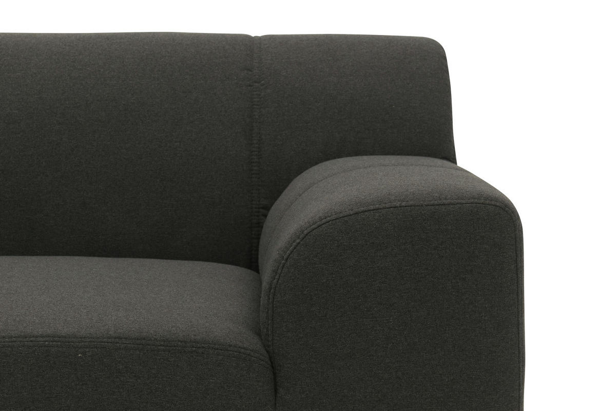 ECKSOFA TINOS Anthrazit Webstoff  - Beige/Anthrazit, Basics, Textil (273/157cm) - MID.YOU