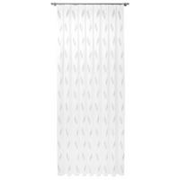 Perdea Tip Plasă  - alb/gri, Basics, textil (290cm) - Laguna
