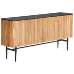 SIDEBOARD  in 170/80/40 cm  - Schwarz/Akaziefarben, LIFESTYLE, Holz/Stein (170/80/40cm) - Landscape