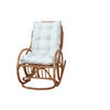 SCHAUKELSTUHL in Honig  - Creme/Honig, Natur, Holz/Textil (62/97/118cm) - MID.YOU