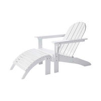 GARTENLIEGE Mahagoni Weiß Hochglanz  - Weiß Hochglanz, Natur, Holz (105/88/80cm) - Gardenson