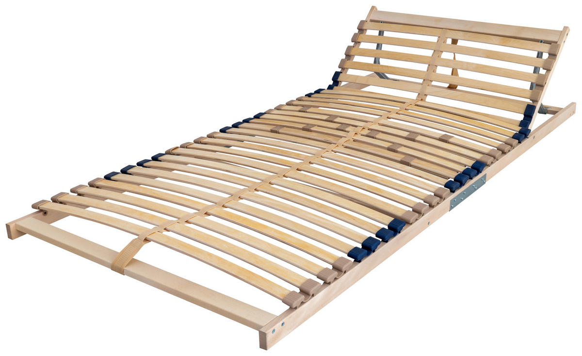 LATTENROST 80/200 cm Kopfteil, Mittelzone verstellbar, Birke  - Birkefarben, Basics, Holz (80/200cm) - Boxxx
