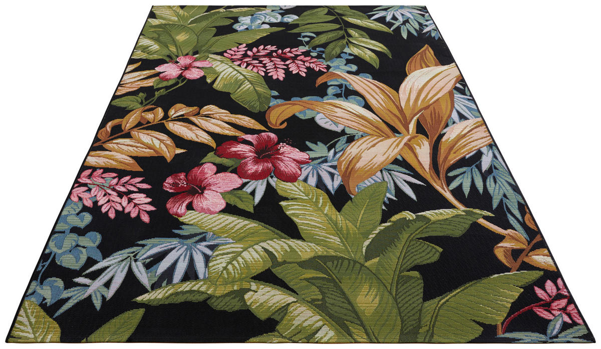 OUTDOORTEPPICH 120/180 cm Flair Multicolor, Goldfarben  - Goldfarben/Multicolor, Design, Kunststoff (120/180cm)