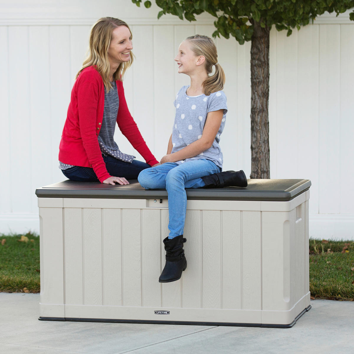 KISSENBOX 128/67/64 cm  - Grau, Basics, Kunststoff (128/67/64cm) - Ambia Garden