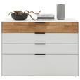 KOMMODE  in 121,9/87,9/45,2 cm  - Wildeiche/Anthrazit, Design, Holz/Holzwerkstoff (121,9/87,9/45,2cm) - Dieter Knoll