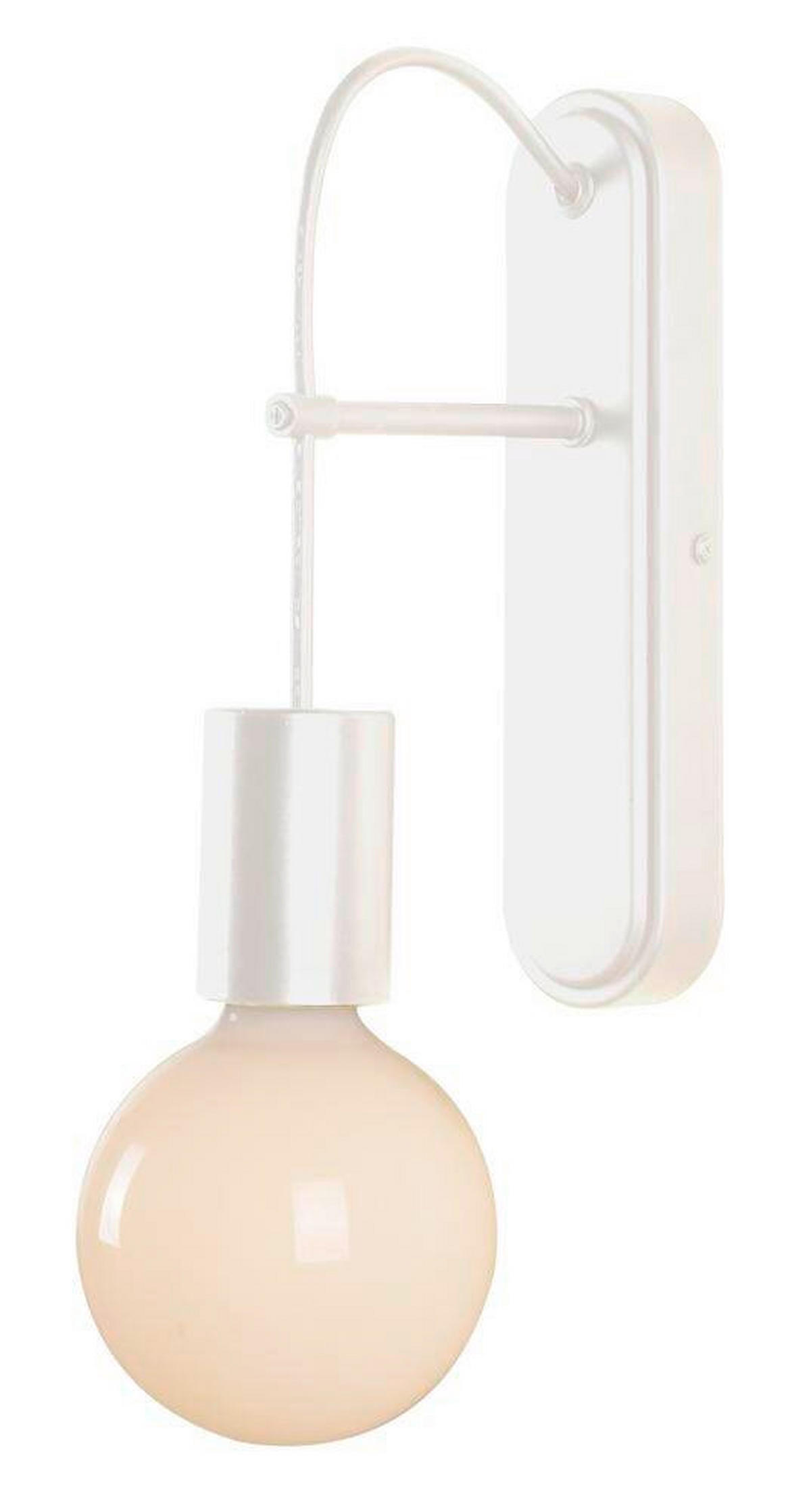 WANDLEUCHTE Alto 17/10/28 cm  - Weiß, Design, Metall (17/10/28cm)