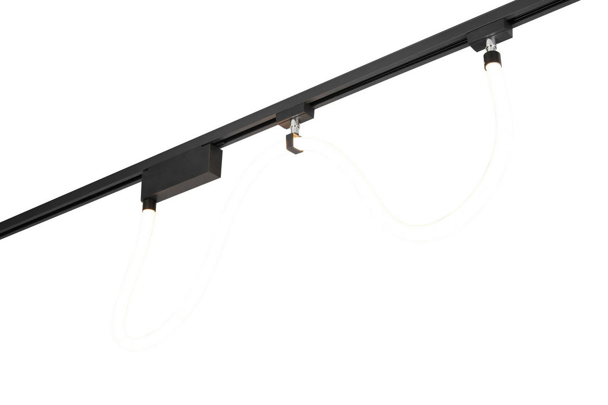 LED-STRIP - Schwarz, Design, Kunststoff (2/19cm) - Trio Leuchten