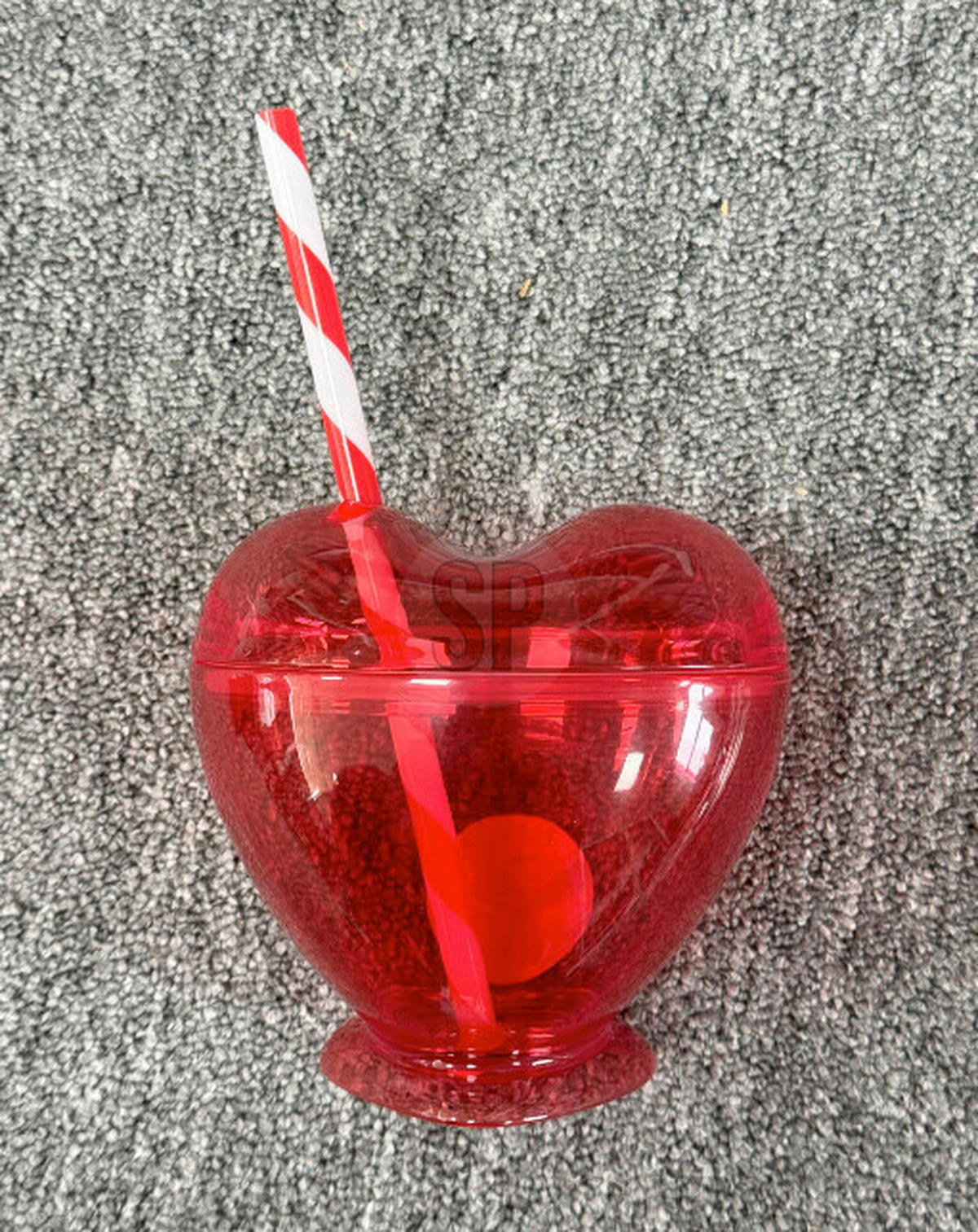 POHÁR  - piros, Basics, műanyag (350ml)