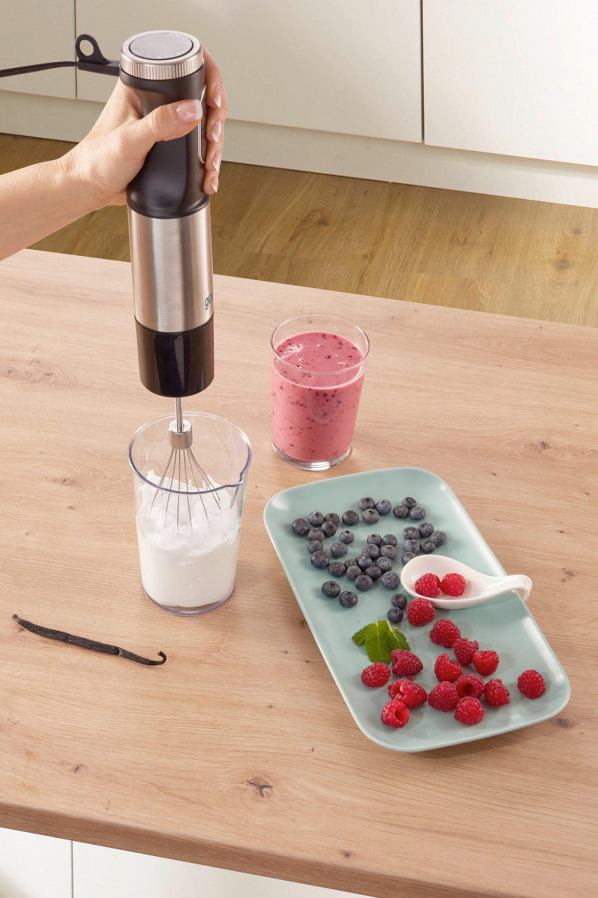STABMIXER-SET  - Edelstahlfarben, Trend (6,8/40,7/8,2cm) - Gorenje