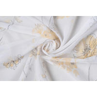 MATERIAL PERDELE șI DRAPERII transparent  - galben muștar, Basics, textil (300cm)