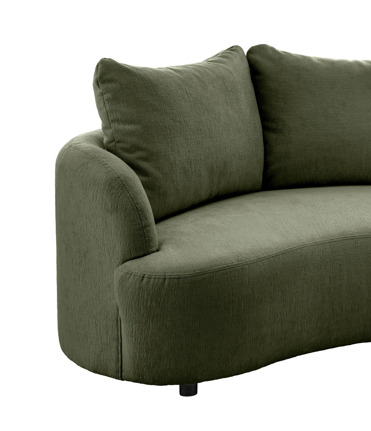 ECKSOFA in Mikrofaser Grün  - Schwarz/Grün, Modern, Kunststoff/Textil (139/250cm) - Livetastic