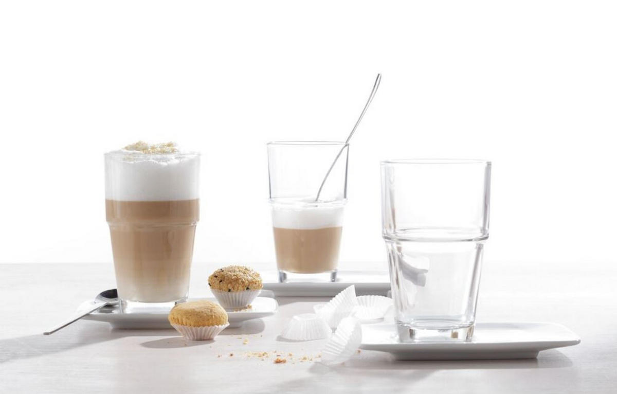 LATTE-MACCHIATO-GLAS - Klar, Basics, Glas (8,5/13cm) - Leonardo
