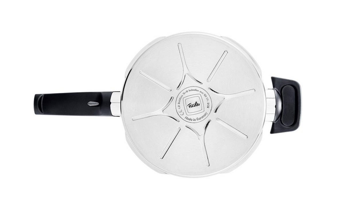 SCHNELLKOCHTOPF VITAVIT® PREMIUM satiniert 6.0 L  - Silberfarben, Basics, Metall (22cm) - Fissler