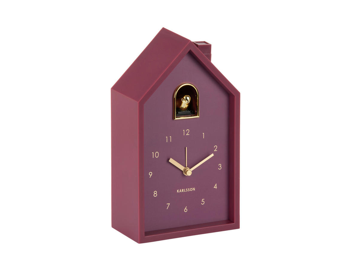 WECKER Modern Cuckoo Mauve  - Mauve, Basics, Kunststoff (6/12/20cm) - Karlsson