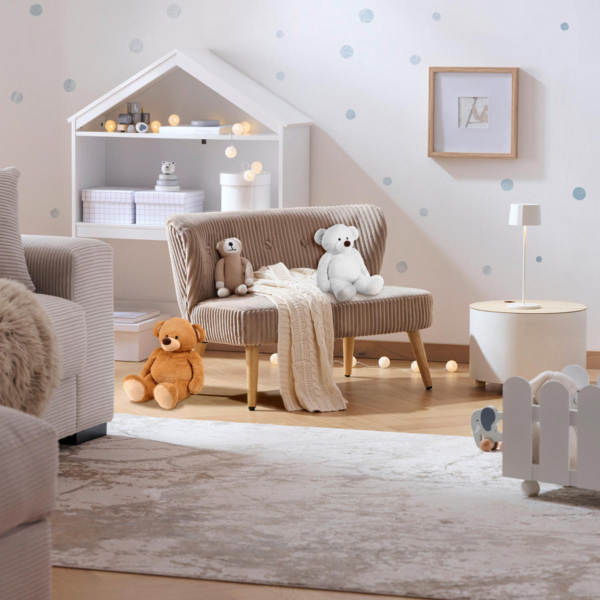 PLÜSCHTIER 70 cm  - Weiß, Basics, Kunststoff/Textil (70cm) - My Baby Lou