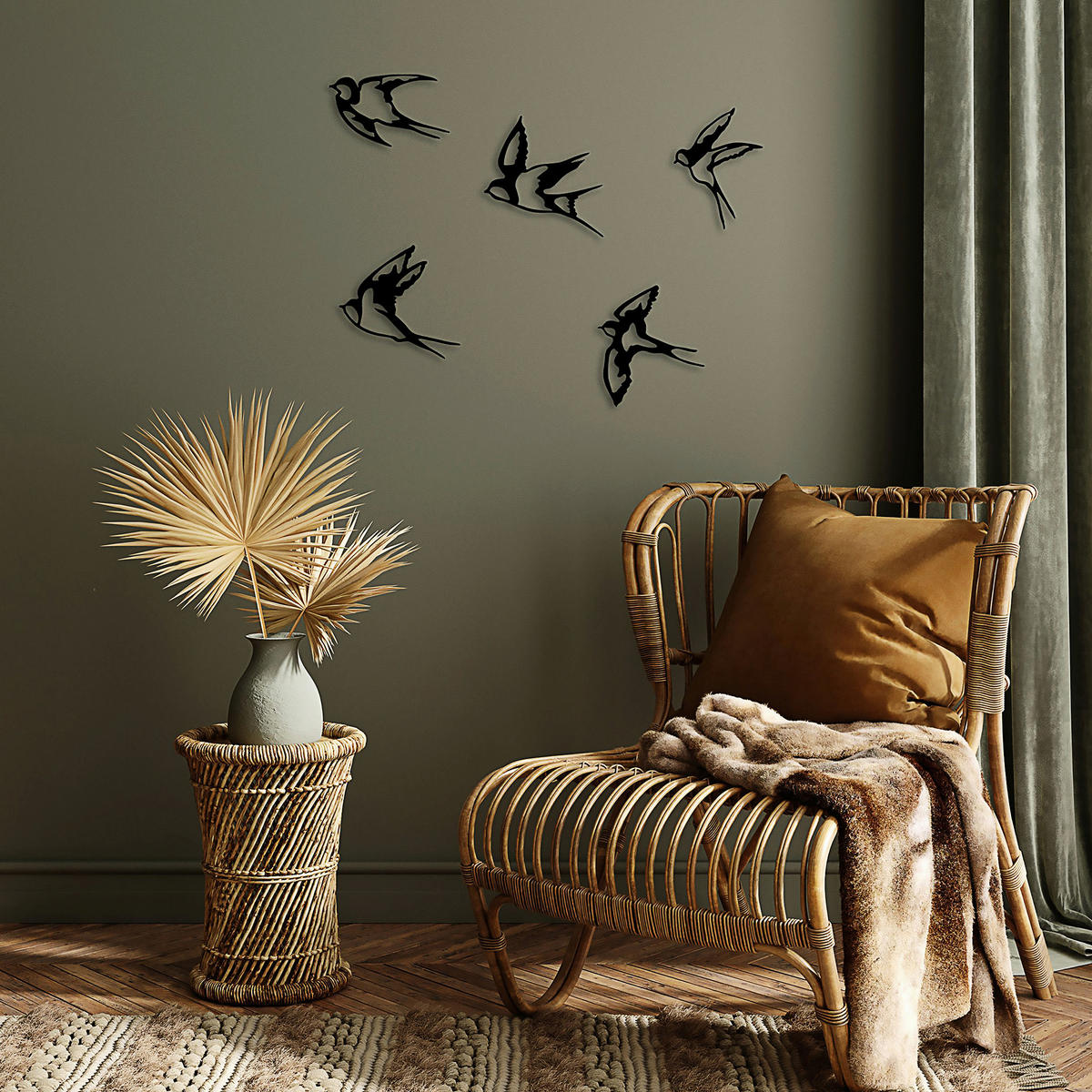 METALLBILD  - Schwarz, Basics, Metall (19/19cm)