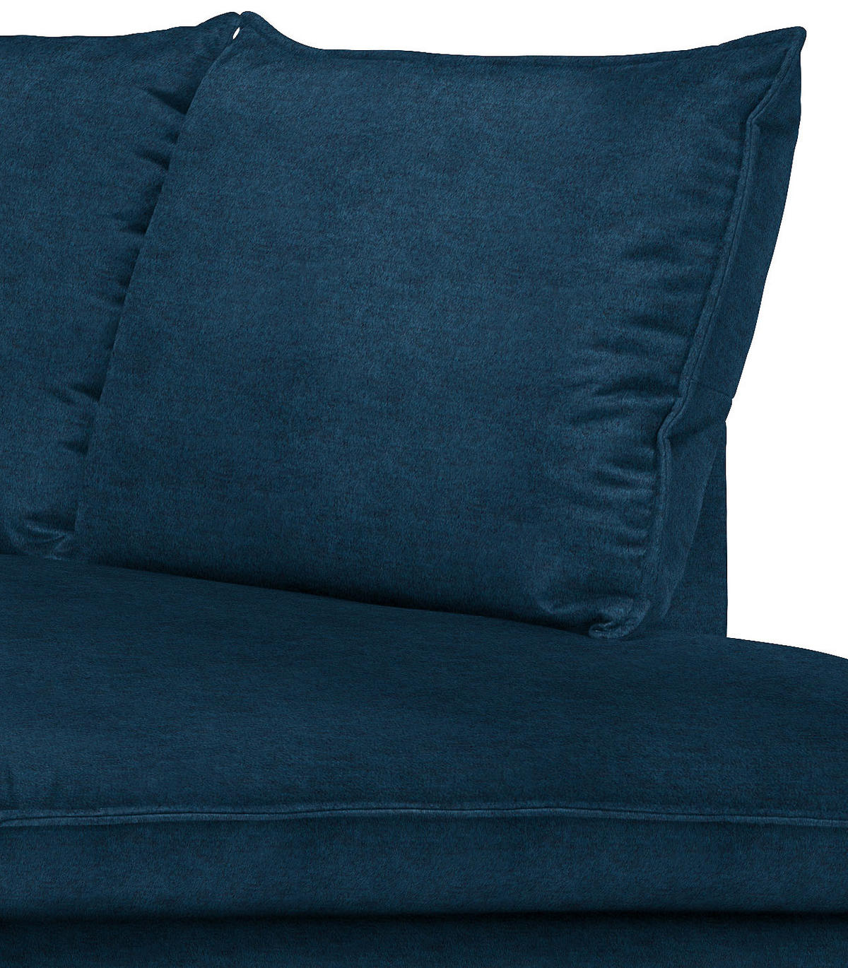 ECKSOFA Dunkelblau Samt  - Schwarz/Dunkelblau, Design, Textil/Metall (241/200cm) - Carryhome