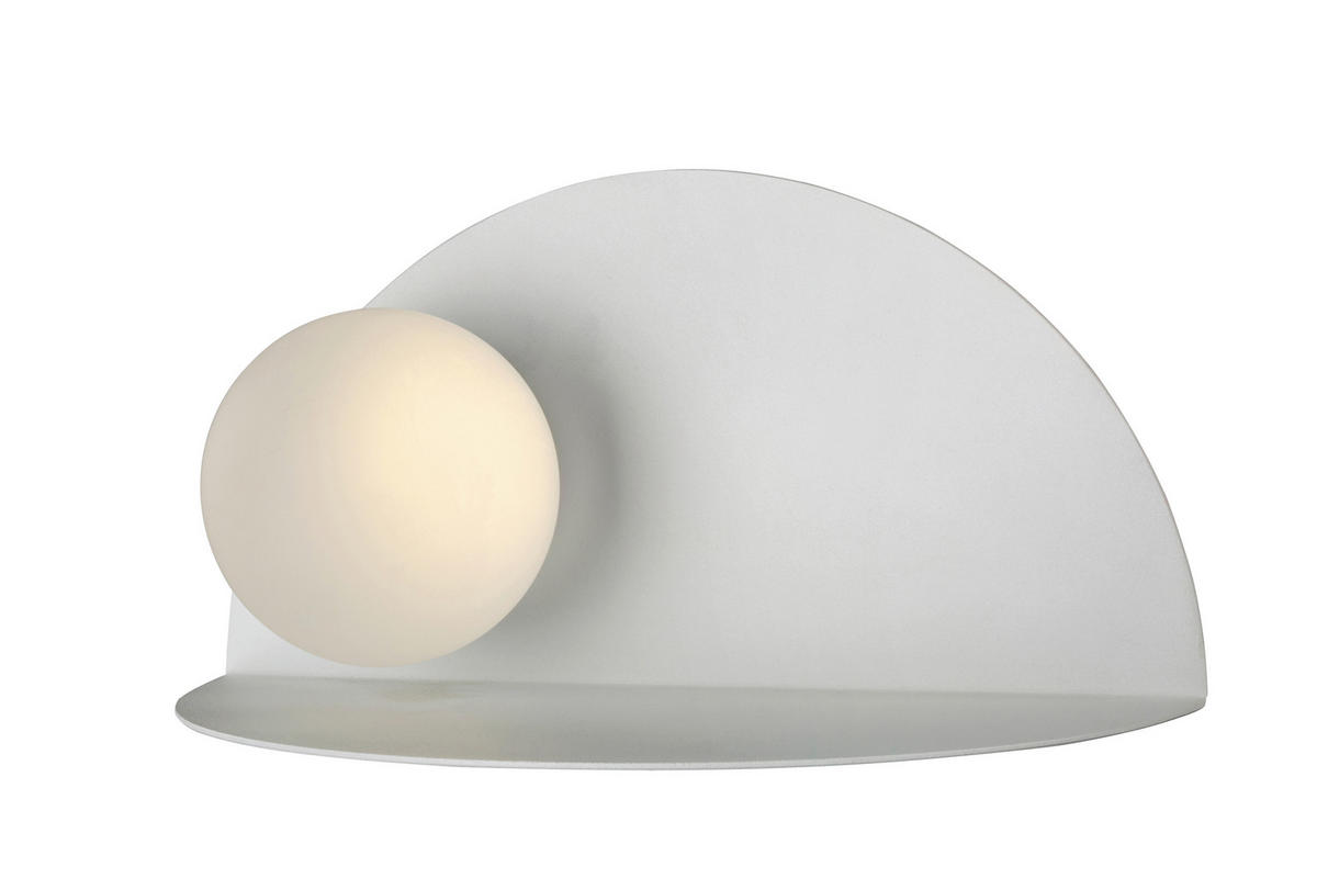 LED VÄGGLAMPA 23/15/11.5 cm   - vit, Design, metall (23/15/11.5cm)