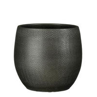 KVETNÍK keramika, 22.5/23 cm - antracitová, Basics, keramika (22.5/23cm)