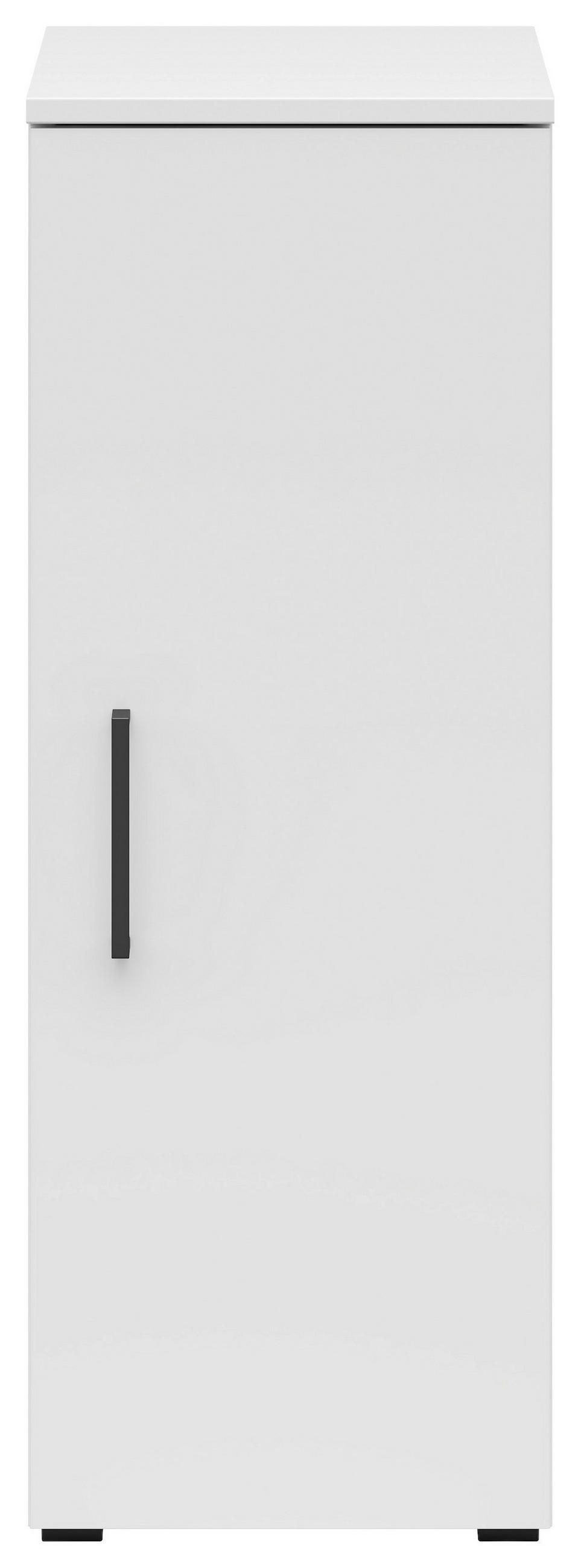 ORMAR VIŠENAMJENSKI bijela  - bijela/crna, Moderno, drvni materijal/plastika (30/83/40cm)