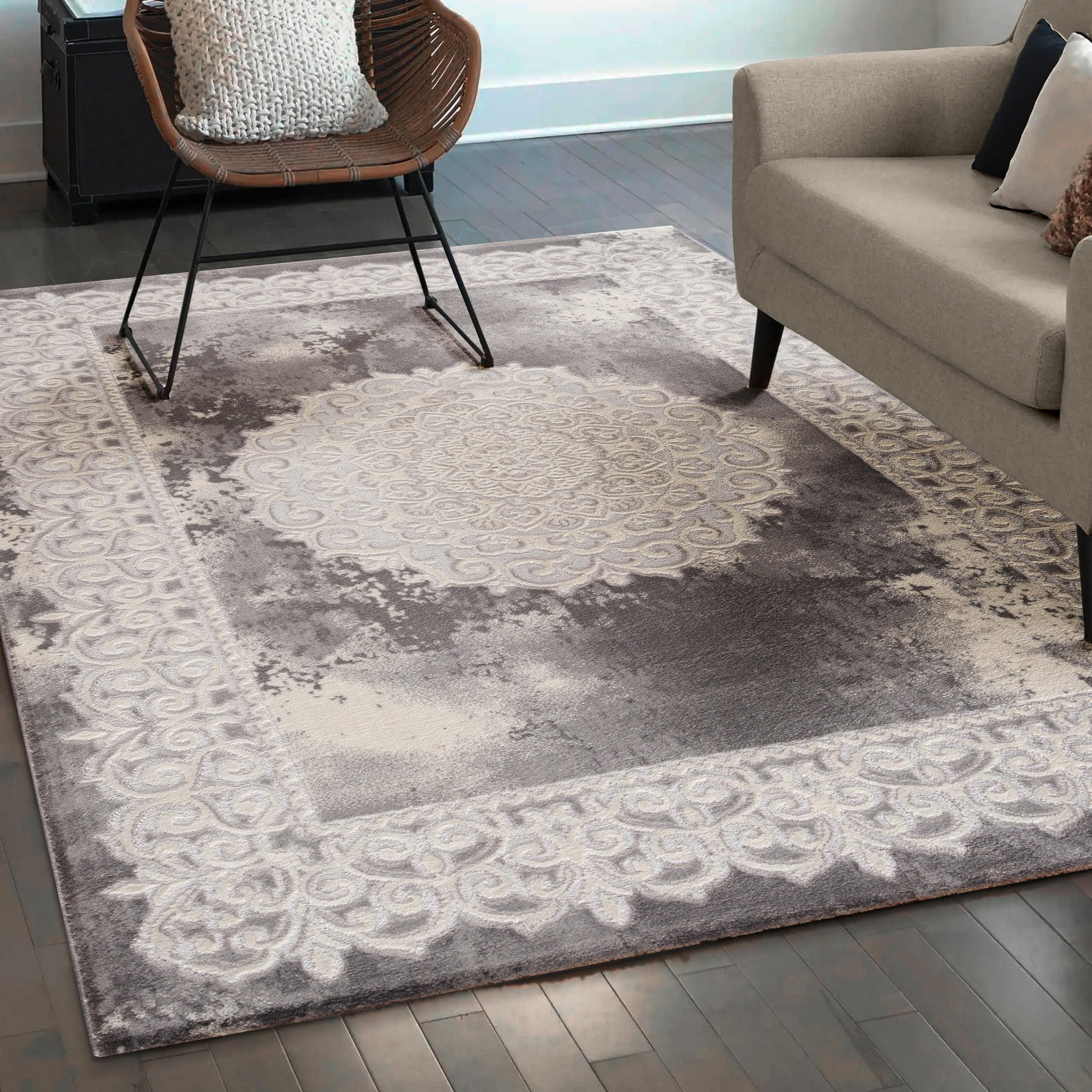 LÄUFER 80/300 cm Harmony  - Hellgrau, LIFESTYLE, Textil (80/300cm) - Novel
