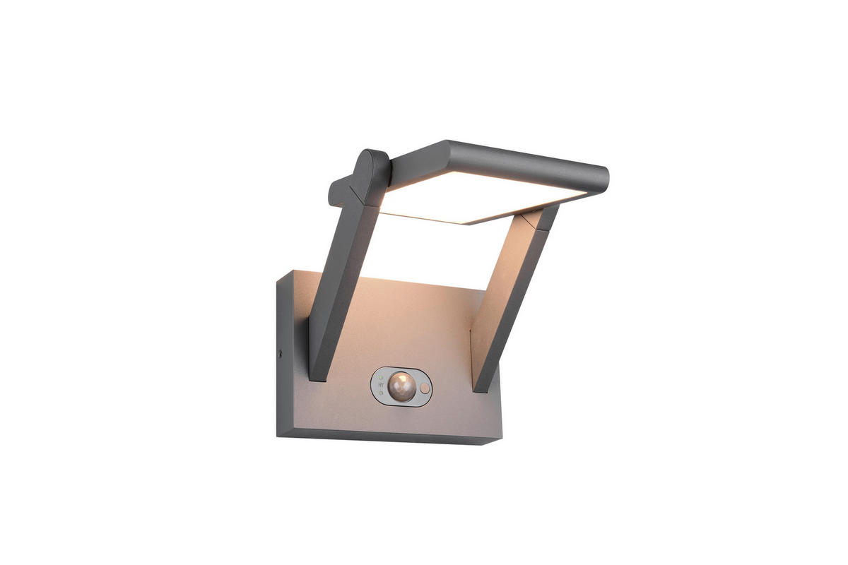 AUSSENWANDLEUCHTE - Anthrazit, Design, Metall (23,5/18/21cm) - Trio Leuchten
