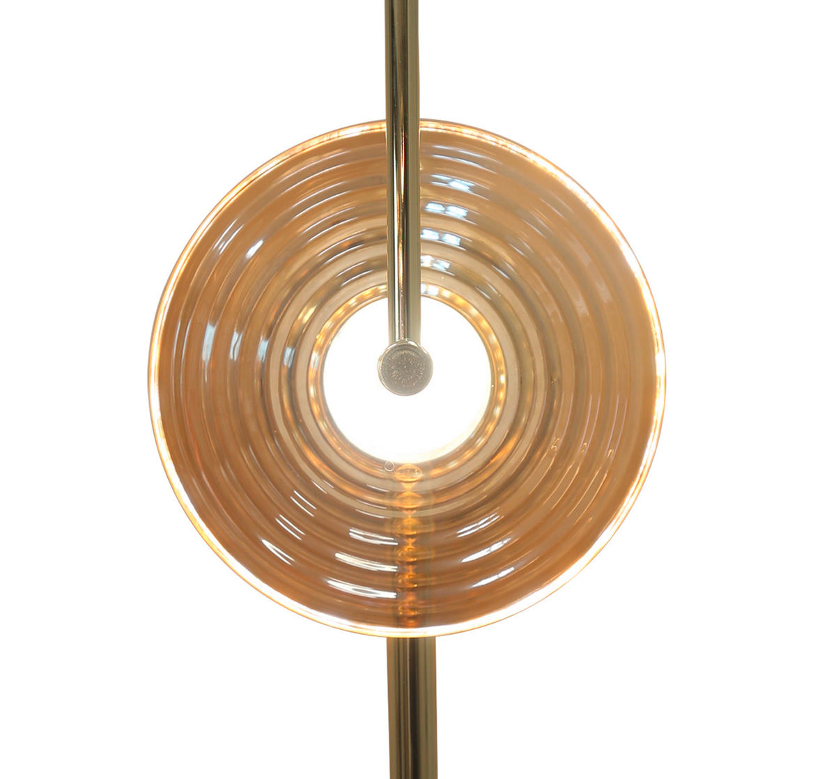 WANDLEUCHTE - Bernsteinfarben, Design, Glas (52/16/20cm)