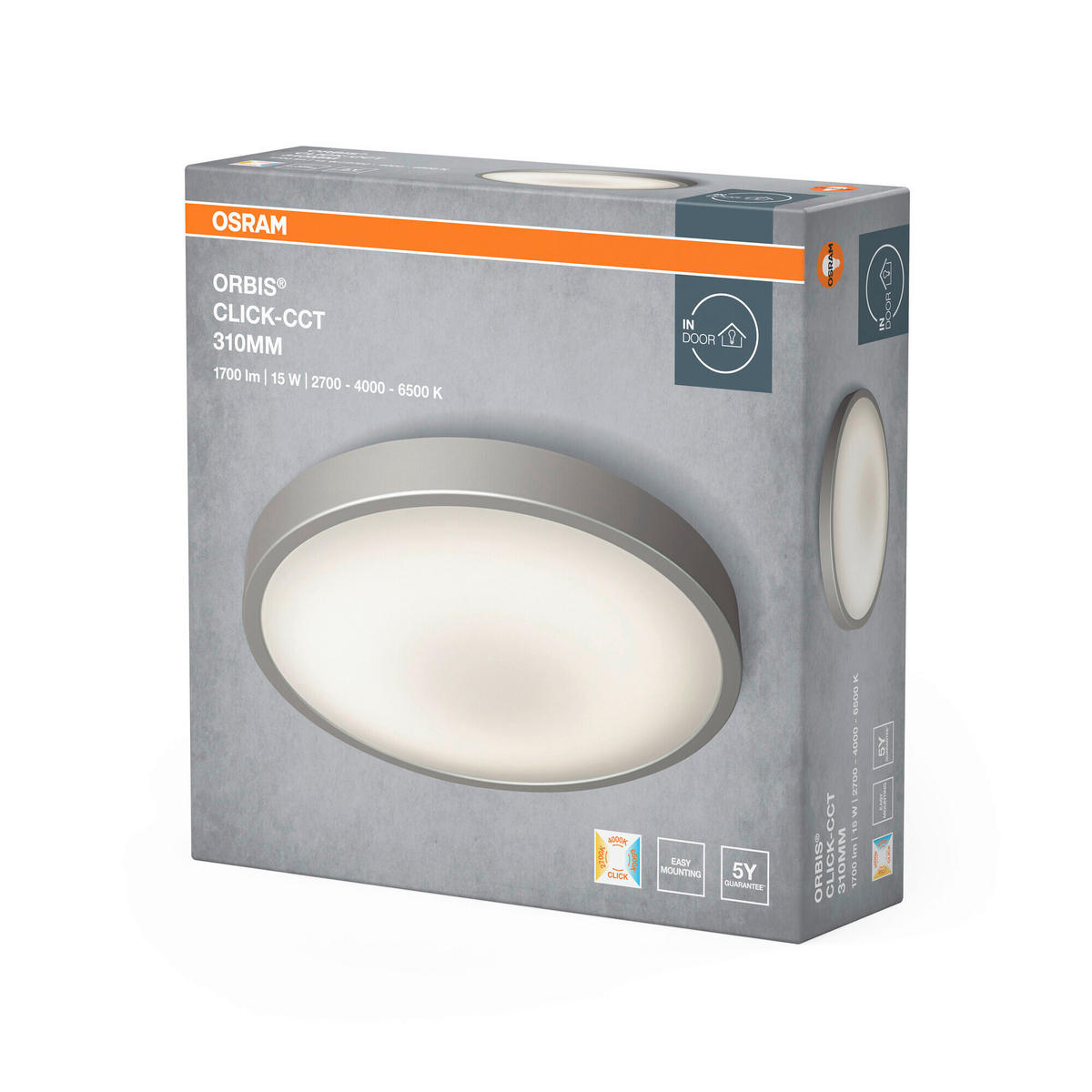 LED-DECKENLEUCHTE 31/8 cm   - Weiß, Basics, Kunststoff/Metall (31/8cm) - Osram