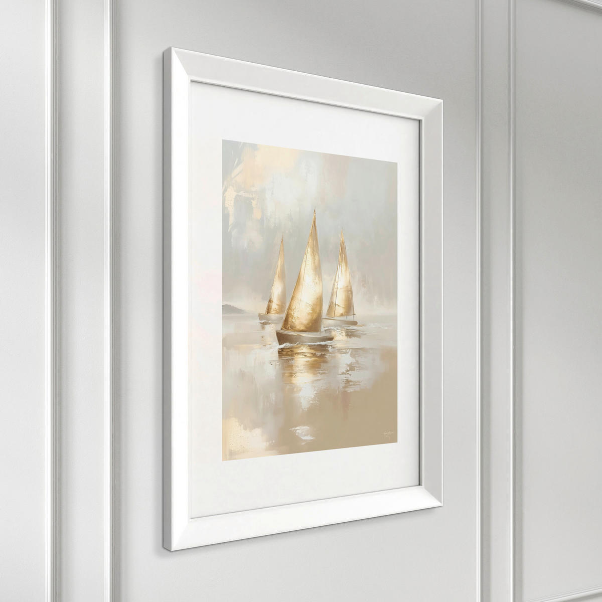 DRUCKGRAFIK Landschaft & Natur, Strand & Meer  - Beige/Weiß, Basics, Holz/Papier (75/56/3cm)