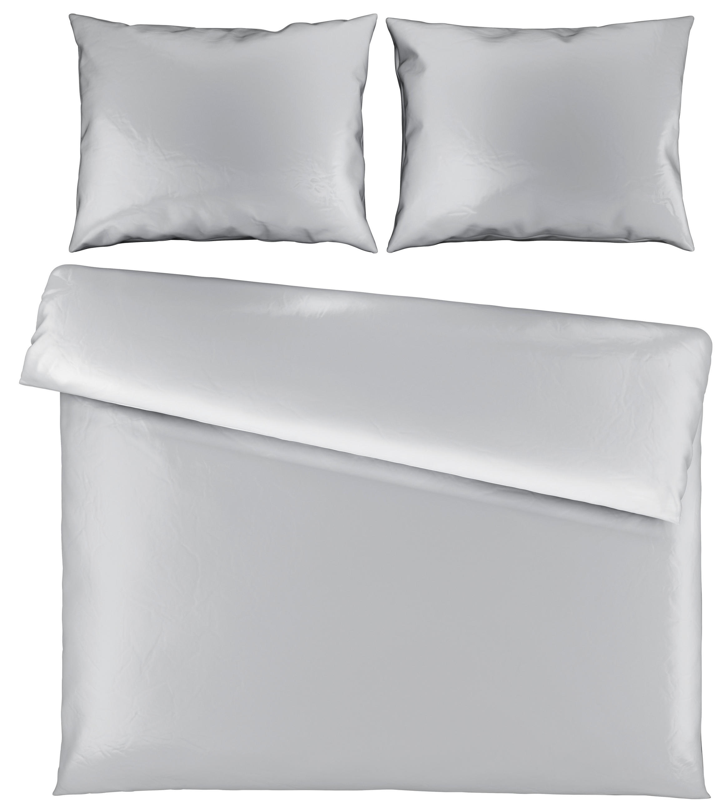 LENJERIE DE PAT 220/200 cm  - argintiu, Basics, textil (220/200cm) - Novel
