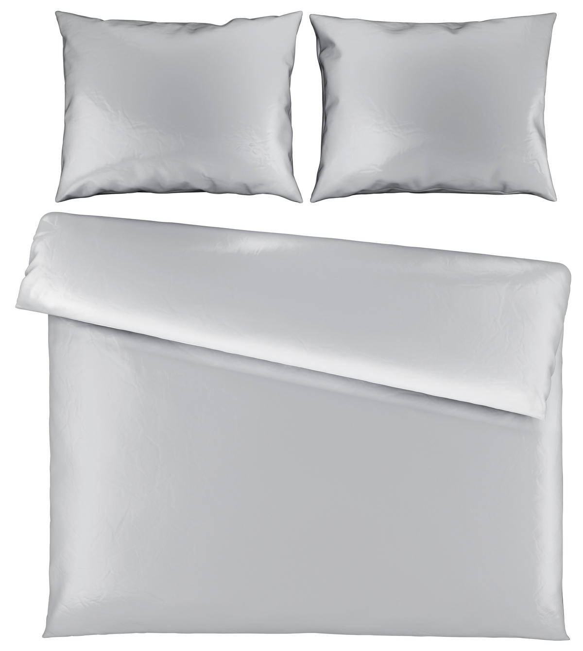 POSTELJINA 200/200 cm  TANJA  - srebrne boje, Basics, tekstil (200/200cm) - Novel