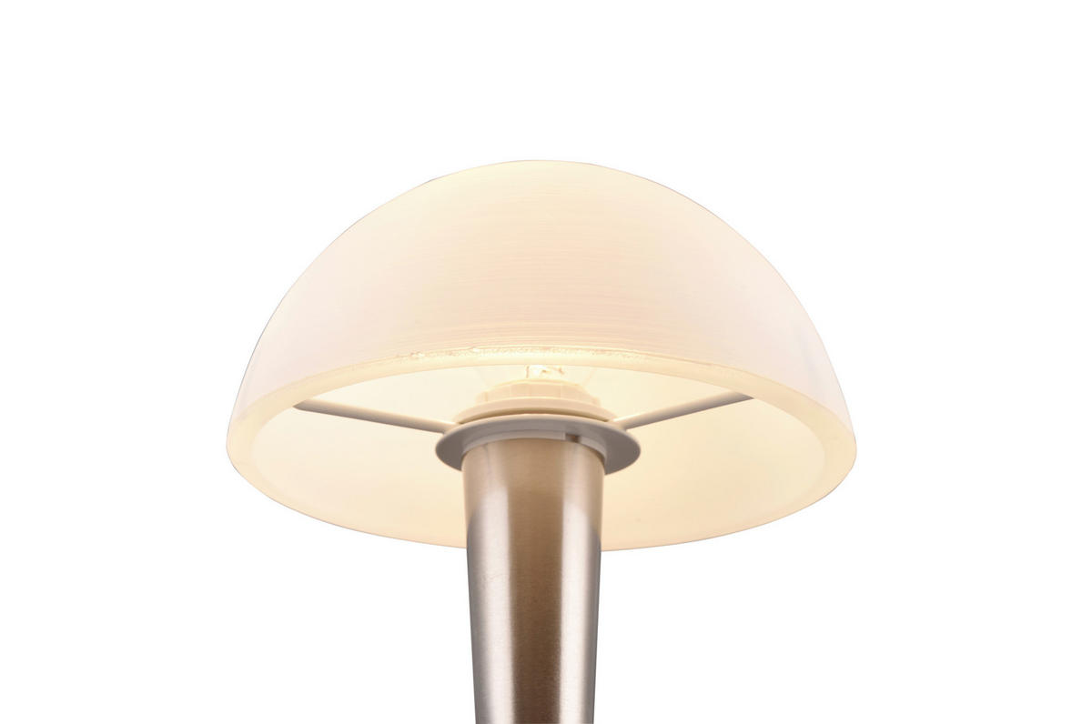 BORDSLAMPA CANARIA 15/26,5 cm   - vit/nickelfärgad, Basics, metall/glas (15/26,5cm)