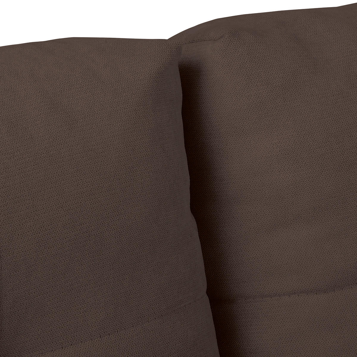 ECKSOFA in Mikrofaser Braun  - Silberfarben/Braun, Design, Textil/Metall (256/175cm) - Livetastic