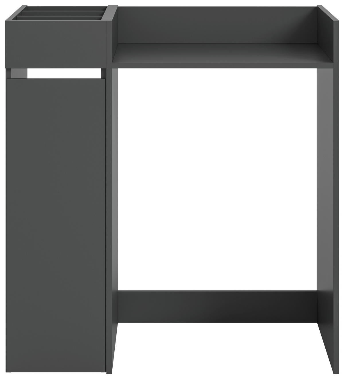 WASCHMASCHINENSCHRANK 95/101/60 cm Anthrazit  - Weiss/Anthrazit, Basics, Holzwerkstoff/Kunststoff (95/101/60cm) - MID.YOU