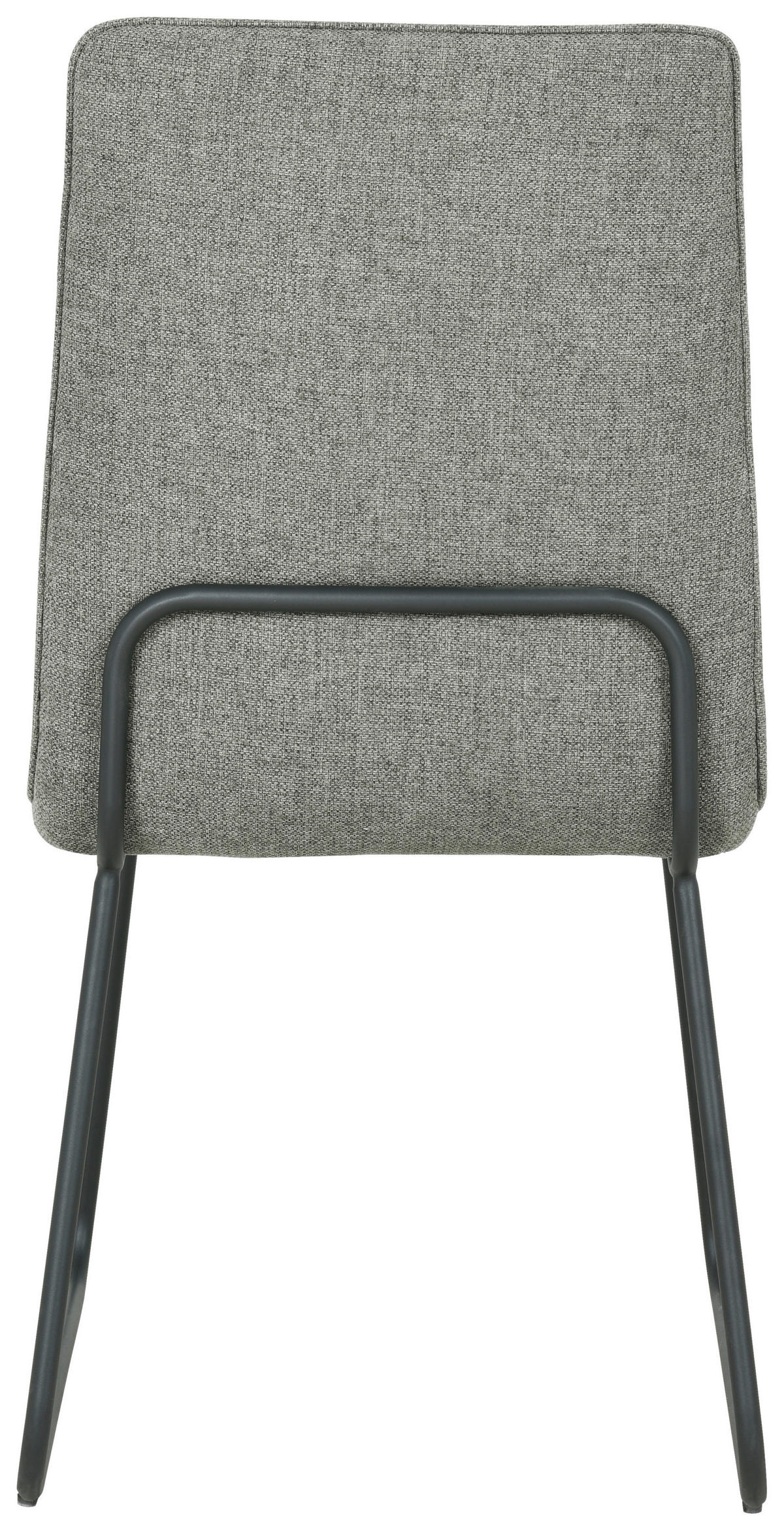 STOL järn linneimitation  - svart/grå, Design, metall/textil (48/86/59cm) - Xora