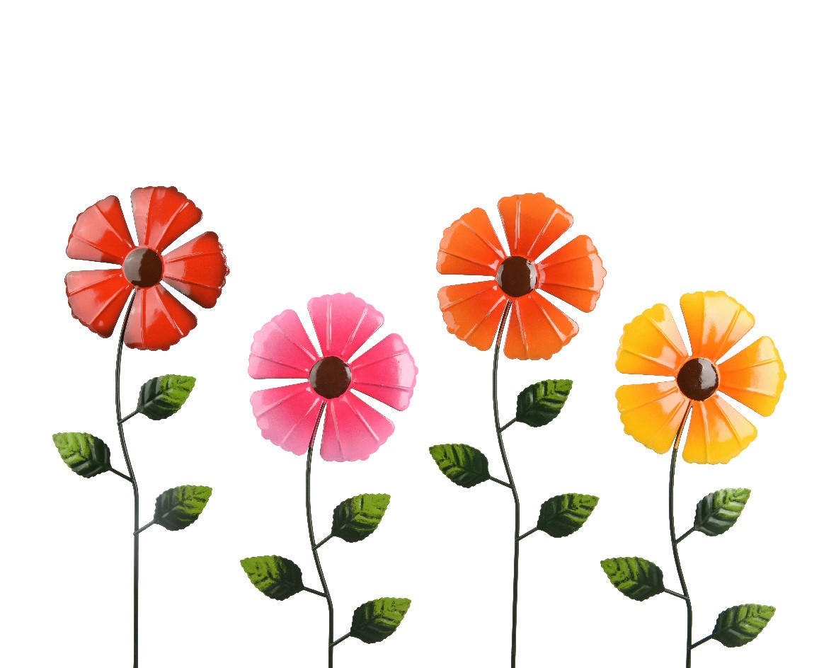 GARTENSTECKER - Pink/Gelb, LIFESTYLE, Metall (1/14,00/55,00cm)