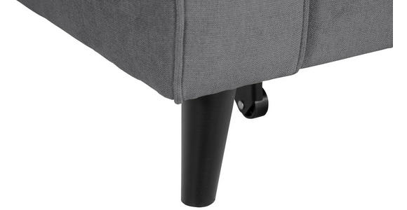 ECKSOFA Grau Velours - Schwarz/Grau, KONVENTIONELL, Holz/Textil (244/159cm) - Carryhome