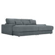 BIGSOFA Cord Grau  - Schwarz/Grau, MODERN, Kunststoff/Textil (230/85/190cm) - Carryhome