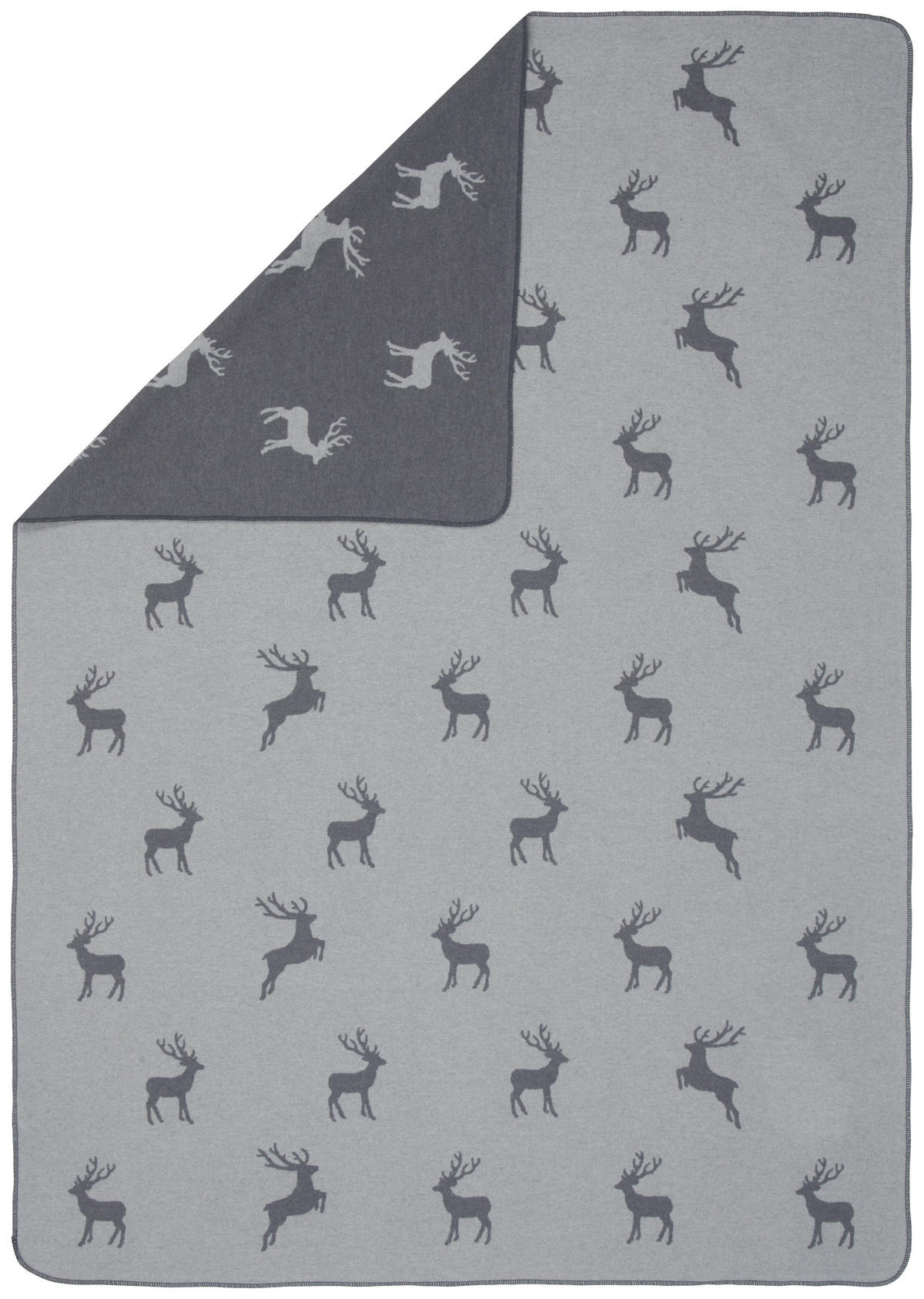 DECKE 140/200 cm  - Hellgrau, Basics, Textil (140/200cm) - David Fussenegger