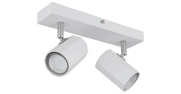 DECKENLEUCHTE 26/6/14,5 cm  - Weiß, Design, Metall (26/6/14,5cm) - Novel