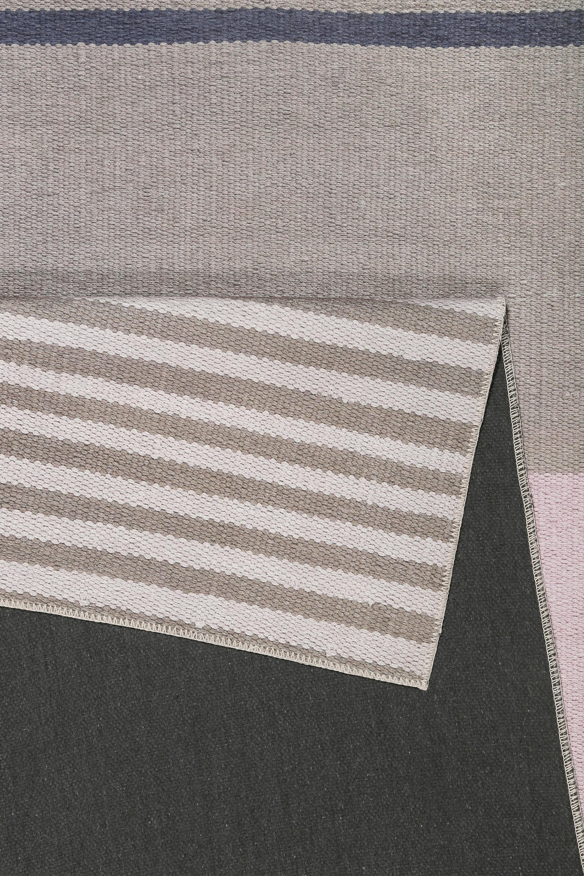 FLACHWEBETEPPICH 130/190 cm Camps Bay Braun, Rosa, Beige  - Beige/Braun, KONVENTIONELL, Textil (130/190cm) - Esprit