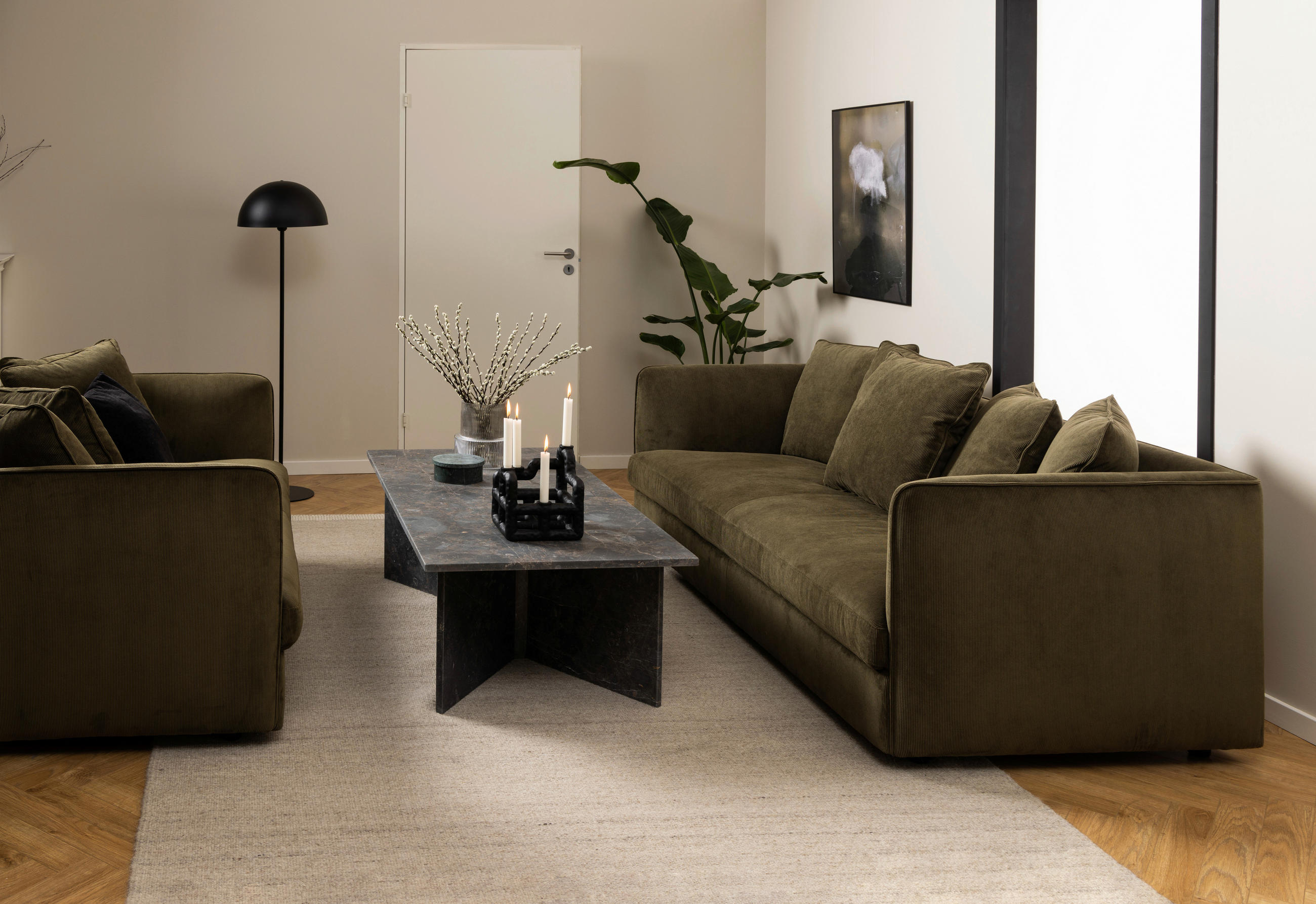 SOFFBORD i sten 140/70/42 cm  - brun/svart, Design, sten (140/70/42cm) - Livetastic